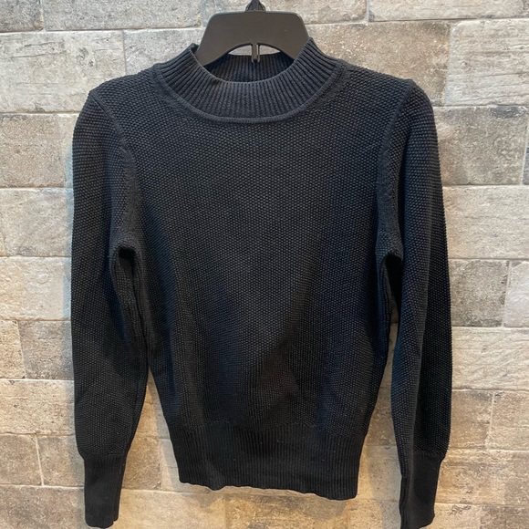 ❤️ GAP MOCK NECK BLACK SWEATER SIZE XS - Picture 1 of 4